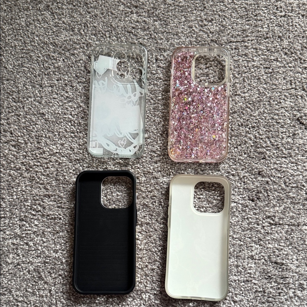 iPhone 14 Pro Artistic Phone Case Collection - Pink, Yellow, Blue, Multicolor - Picture 2 of 4